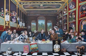 大衆的なファンタジー Painting - 最後の晩餐 16 ファンタジー